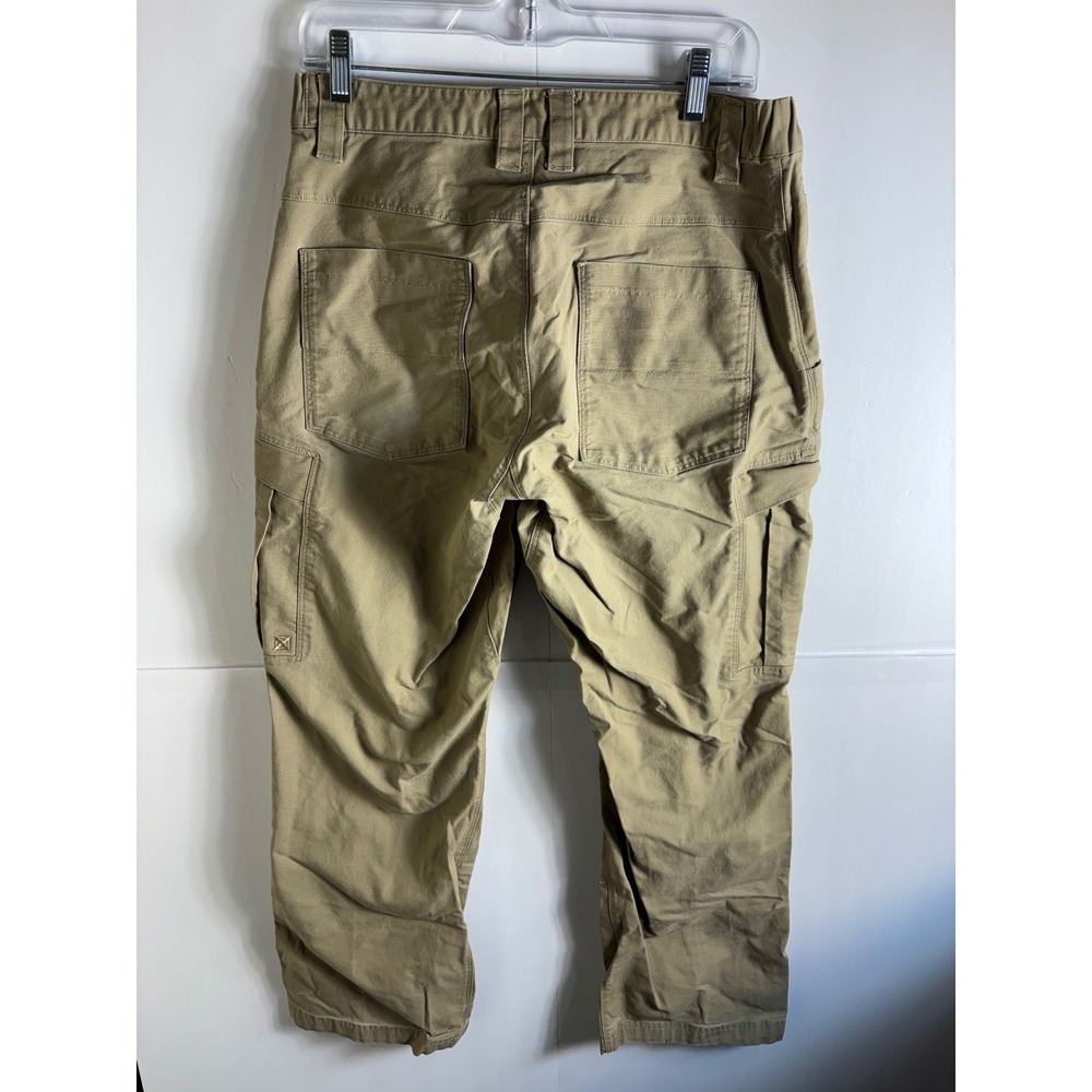 Vertx Mens Tactical Cargo Pants Desert Tan Khaki VTX1000DT 33x30 Cotton Lycra
